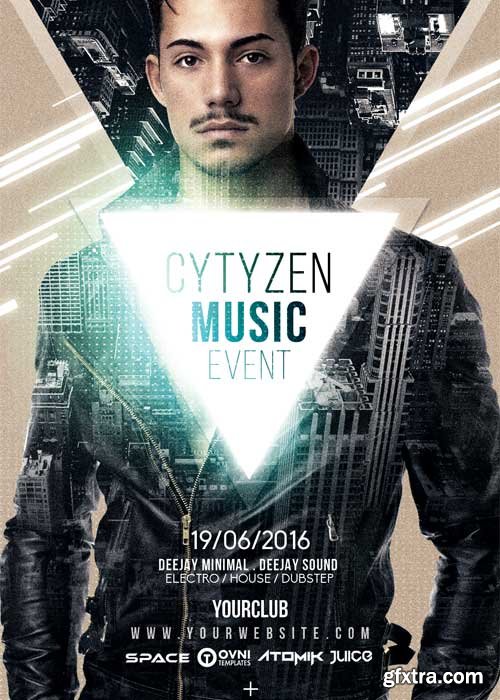 Citizen Music V12 Flyer Template