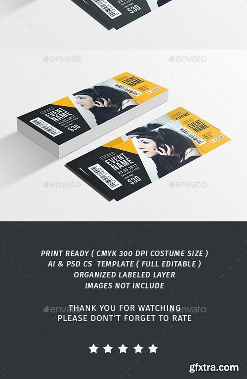 GraphicRiver - Event Ticket 19455171