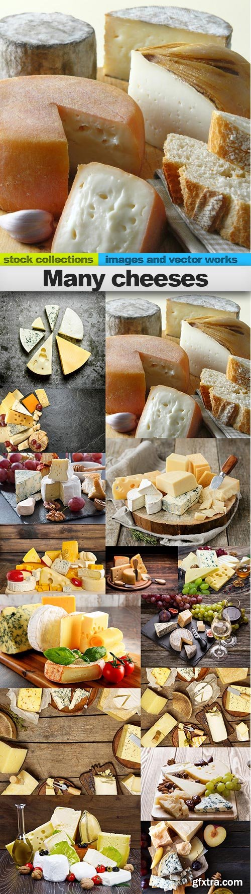 Many cheeses, 15 x UHQ JPEG