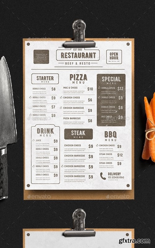 GraphicRiver - Vintage Menu Vol 3 19422081