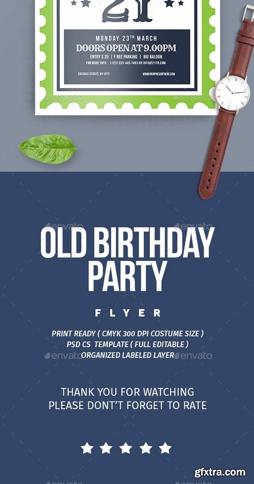 GraphicRiver - Old Retro Birthday Party 19433350