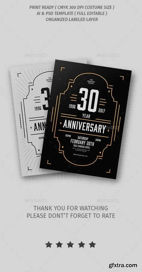 GraphicRiver - Anniversary Flyer 19327096