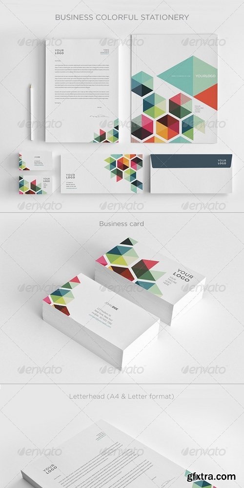 GraphicRiver - Business Colorful Stationery 7717637