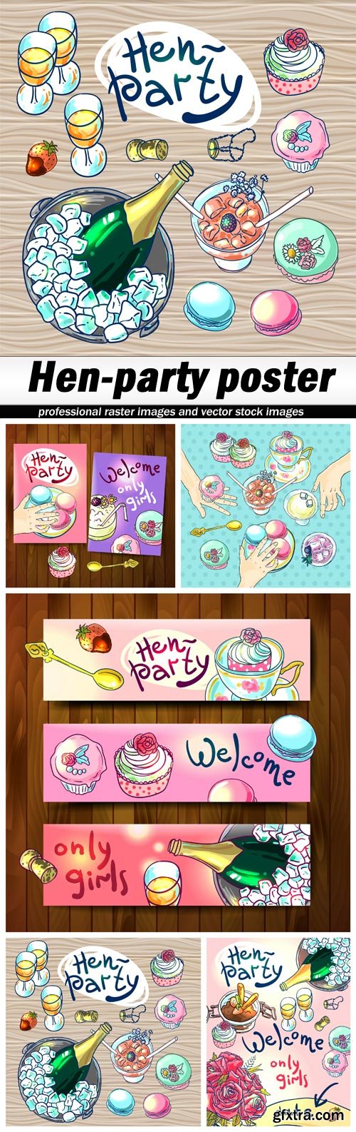 Hen-party poster - 5 EPS