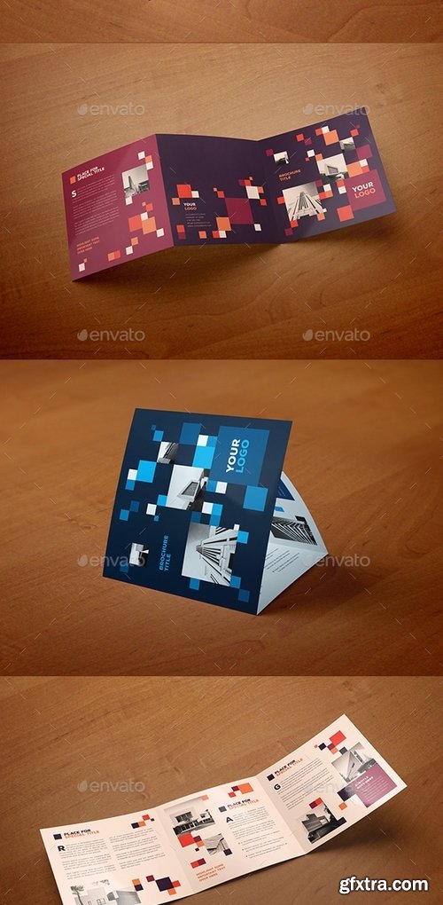 GraphicRiver - Square Cool Architecture Trifold 14549109