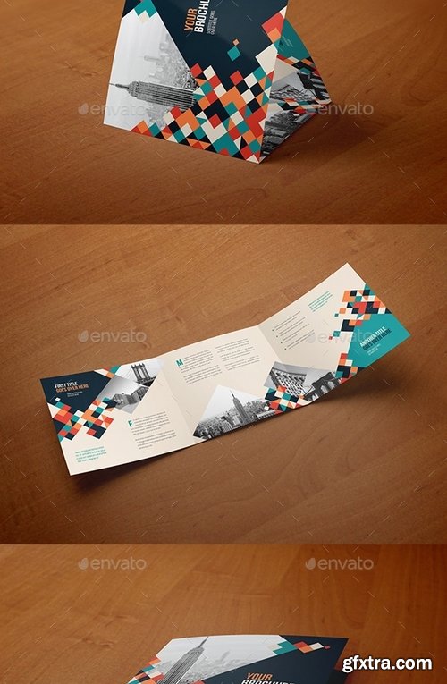 GraphicRiver - Square Cool Colorful Squares Trifold 17050970