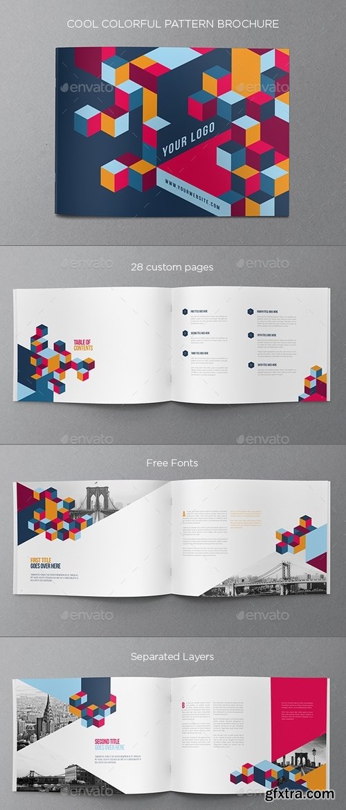 GraphicRiver - Cool Colorful Pattern Brochure 16256222