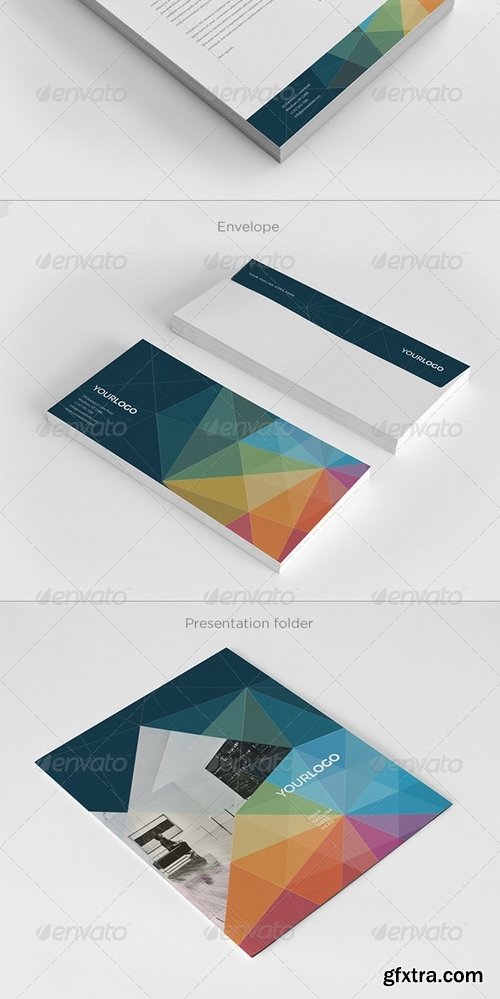 GraphicRiver - Multicolor Modern Stationery Pack 7281036