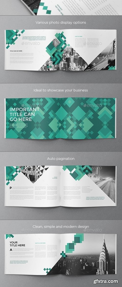 GraphicRiver - Modern Green Pattern Brochure 15863364