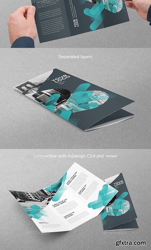 GraphicRiver - Cool Green Modern Trifold 16918204