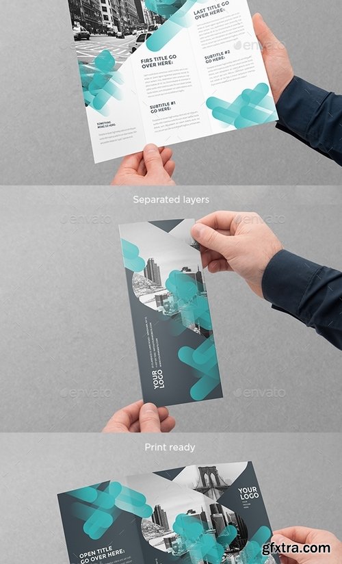 GraphicRiver - Cool Green Modern Trifold 16918204