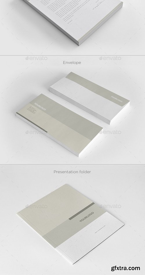 GraphicRiver - Grey Corporate Business Stationery 12248347