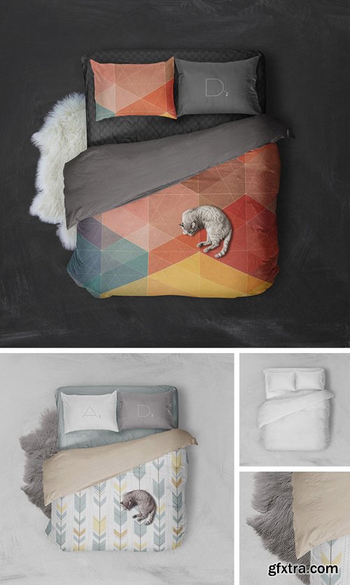 Bed Linen Mockup Psd