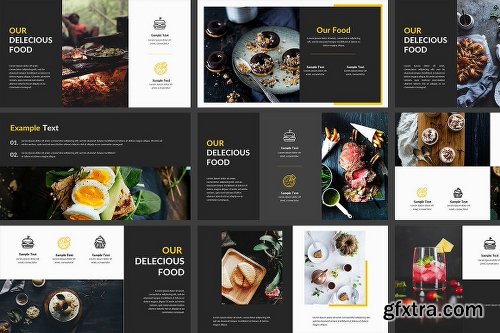 CreativeMarket Food Keynote Template 1252966