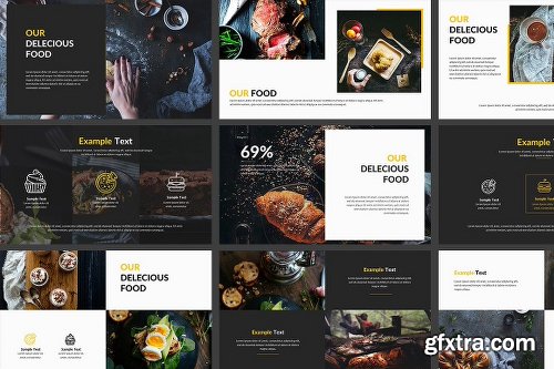 CreativeMarket Food Keynote Template 1252966