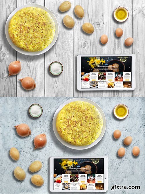 CM - Mockup Creator. Spanish cuisine PSD 1248439