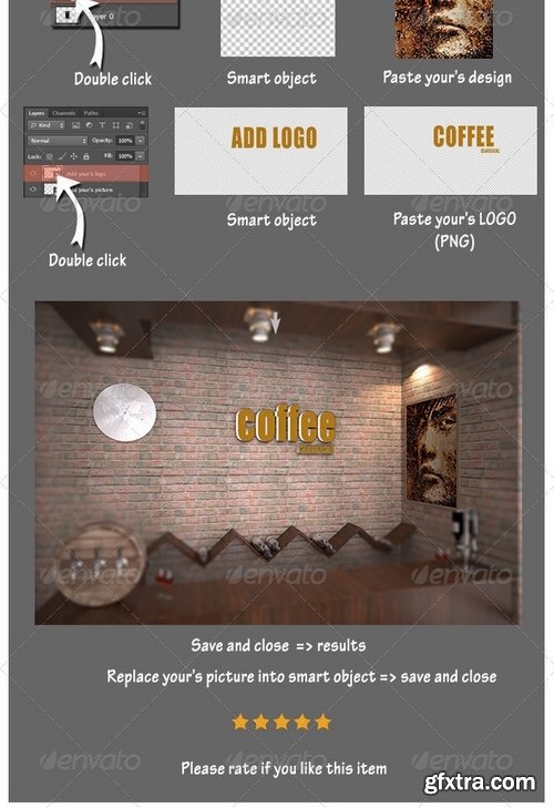 GraphicRiver - Interior Coffee Mockup 7805640