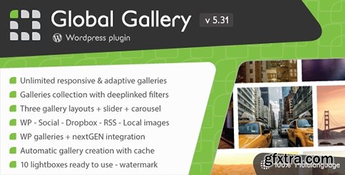 CodeCanyon - Global Gallery v5.31 - Wordpress Responsive Gallery - 3310108