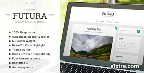 ThemeForest - Futura v1.0.4 - Responsive Minimal Blog Theme - 11600488