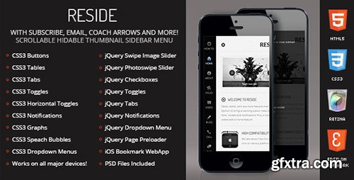 ThemeForest - Reside Mobile Retina | HTML5 & CSS3 and iWebApp (Update: 6 February 17) - 4348772