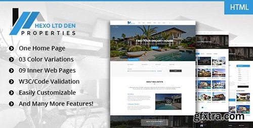 ThemeForest - Hexo v1.1 - Premium RealEstate HTML Template - 16692589