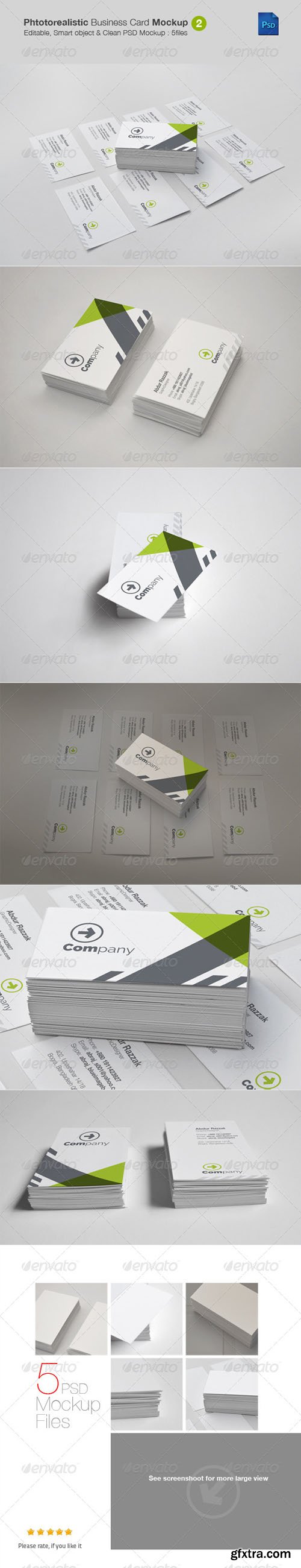 GR - Photorealistic Business Card Mockup v2 5503121