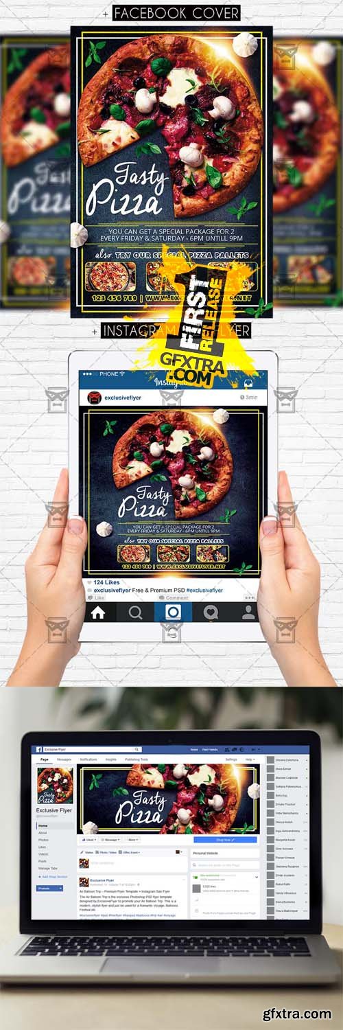 Pizza Promo - Premium PSD Flyer Template