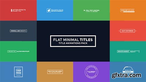 Videohive - Flat Minimal Titles - 19421285