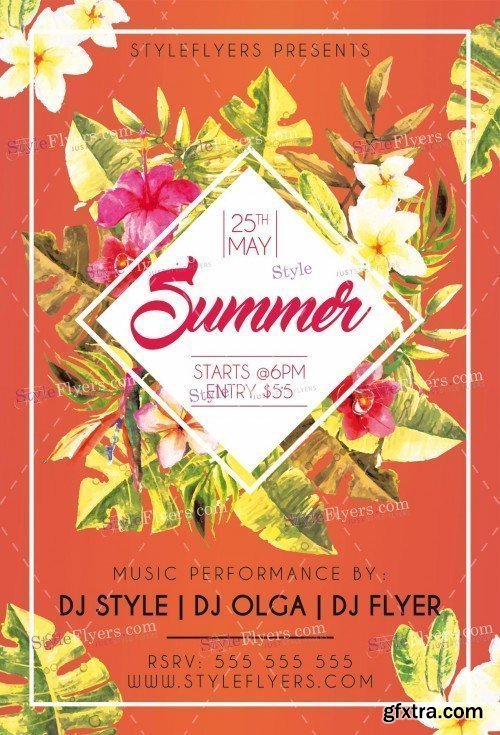 Summer PSD Flyer Template