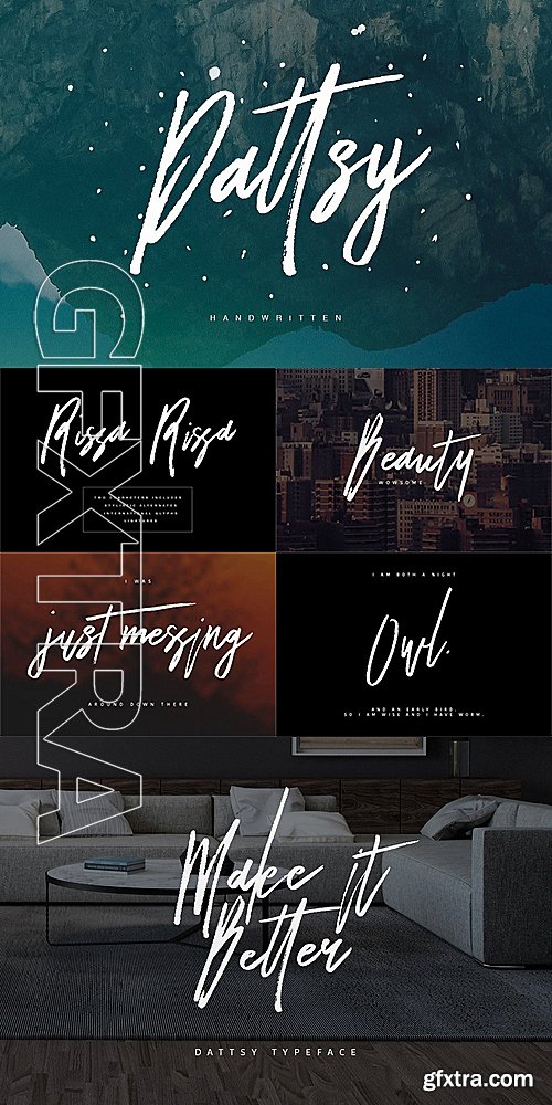 CM - Dattsy Signature Brush Font 1202502