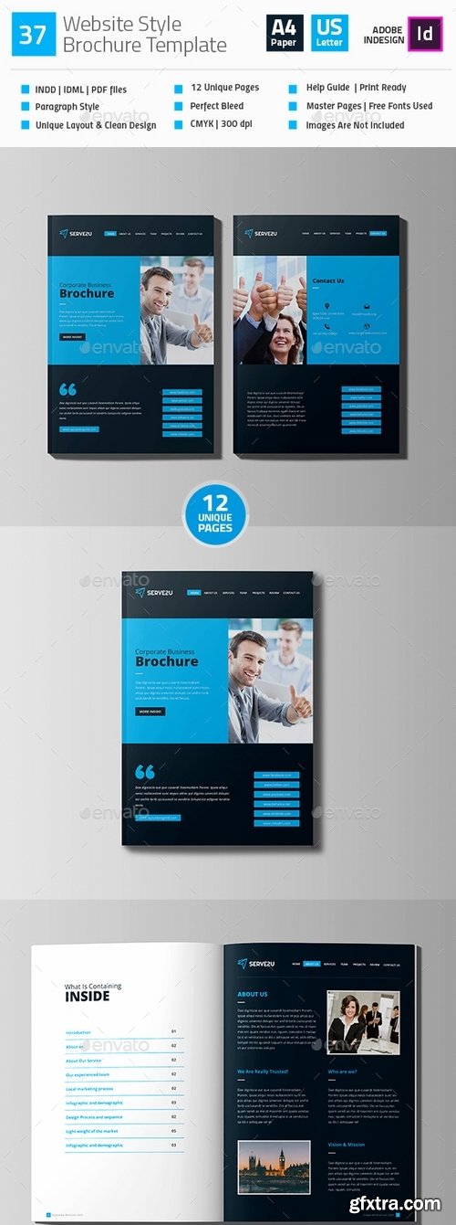 GraphicRiver - Web Style Brochure Template V37 19292117