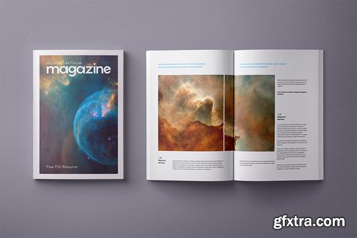 Psd Magazine Mockup Template US A4