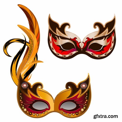 Collection carnival mask super hero pattern is an example of drawing clothes vector image 24 EPS