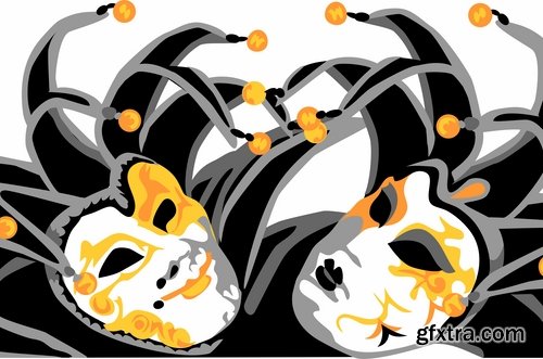 Collection carnival mask super hero pattern is an example of drawing clothes vector image 24 EPS