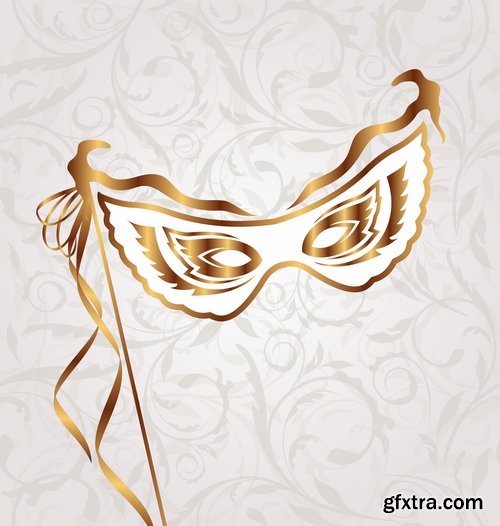 Collection carnival mask super hero pattern is an example of drawing clothes vector image 24 EPS