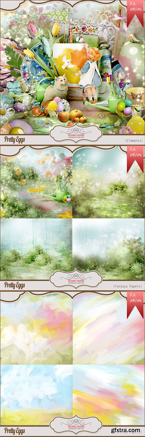 Easter Scrap Kit - Pretty Eggs