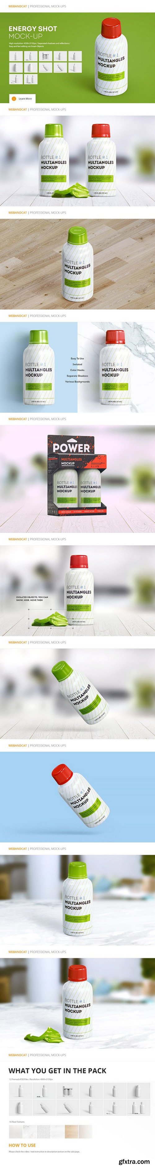 CM - Energy Shot / Energy Drink Mock-up 1244502