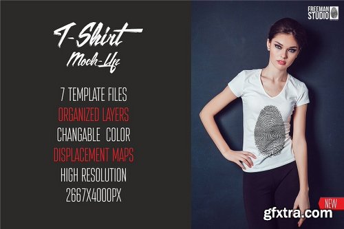 CreativeMarket T-Shirt Mock-Up Vol.3 2017 1251117