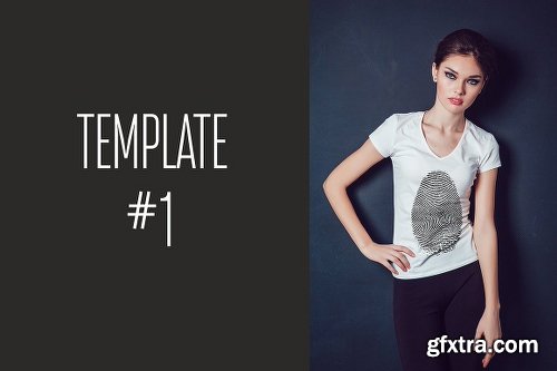 CreativeMarket T-Shirt Mock-Up Vol.3 2017 1251117