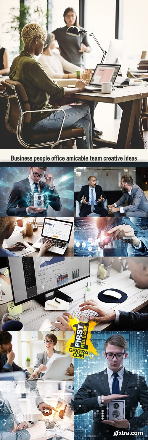 Business people office amicable team creative ideas