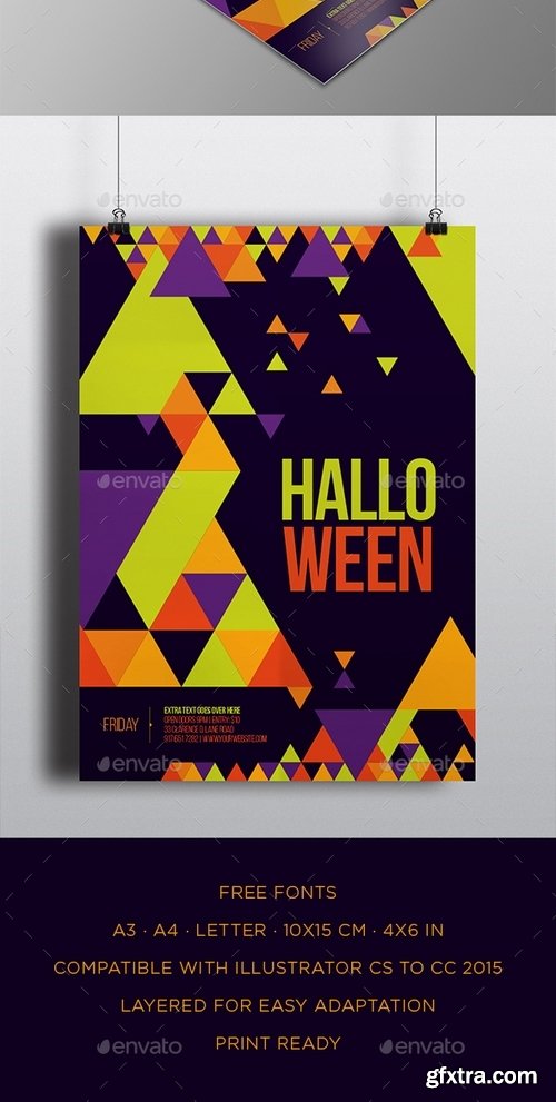 GraphicRiver - Minimal Halloween Poster 18047822