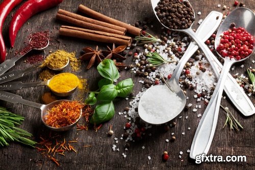 Collection of spices salt pepper spice fragrant seasoning 25 HQ Jpeg