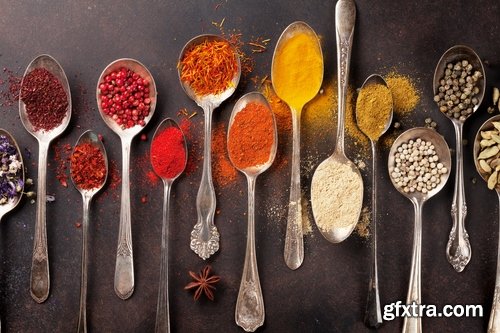 Collection of spices salt pepper spice fragrant seasoning 25 HQ Jpeg