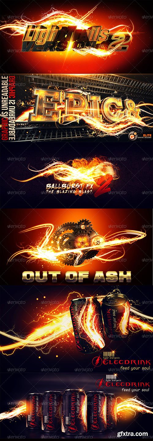 GraphicRiver - Electro Light Trails V0.2 3692826