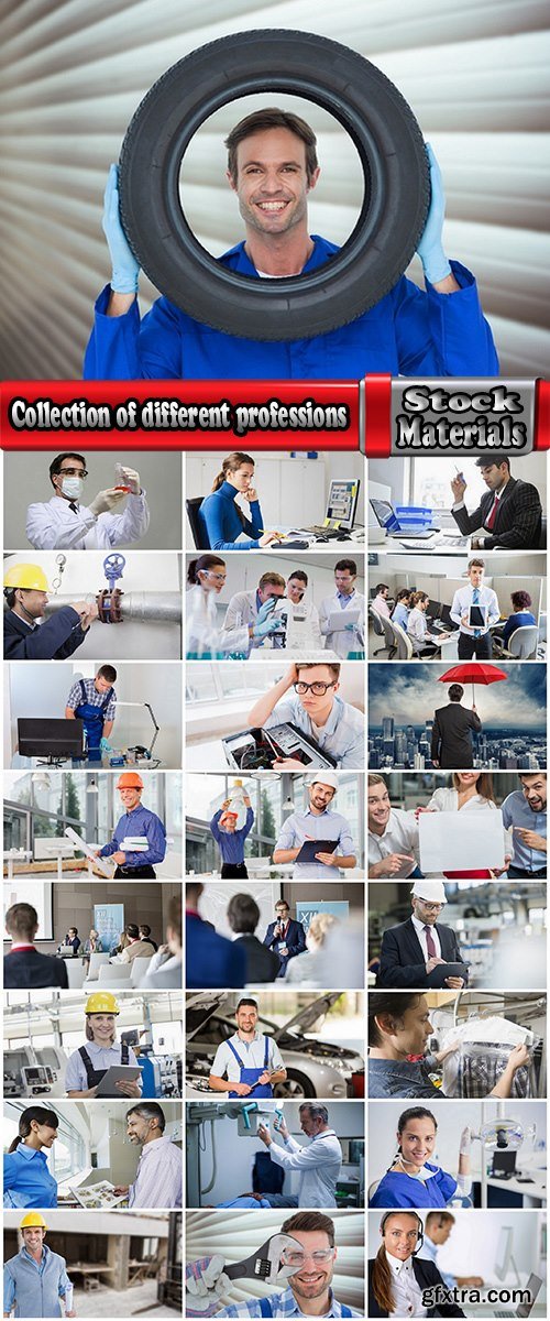 Collection of different professions architect accountant consultant engineer doctor 25 HQ Jpeg