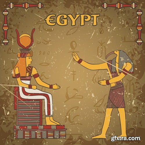 Collection of pharaoh egypt background is the icon 24 EPS