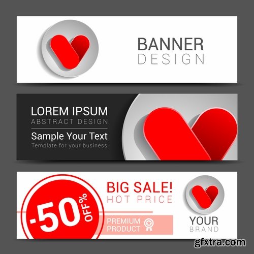 Collection business card flyer banner vector image 13-25 EPS