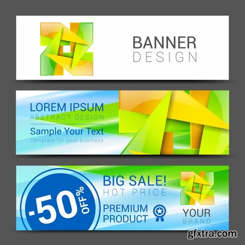 Collection business card flyer banner vector image 13-25 EPS