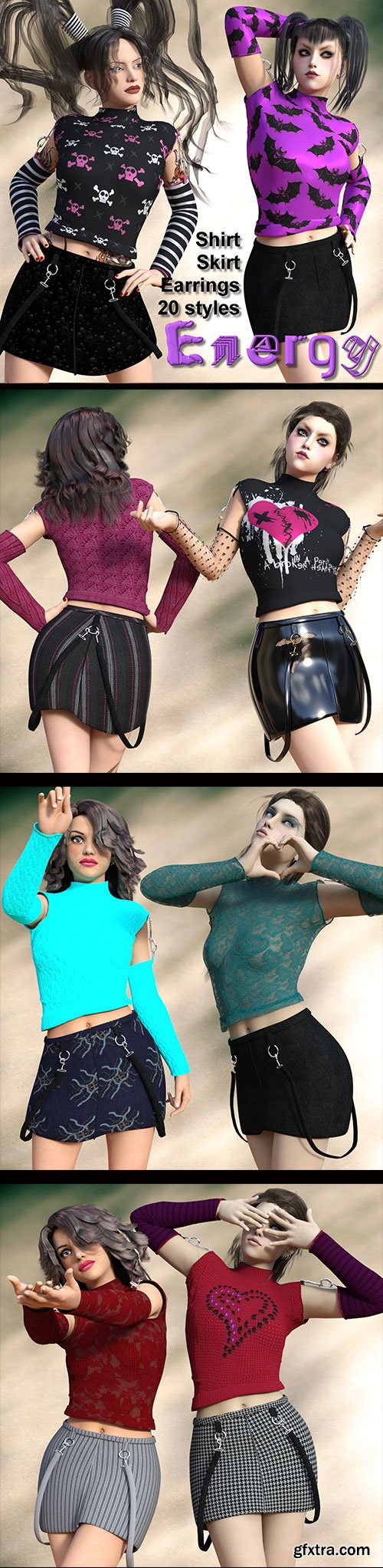 Renderosity - Energy Clothing for G3F by Chasmata DAZ3D