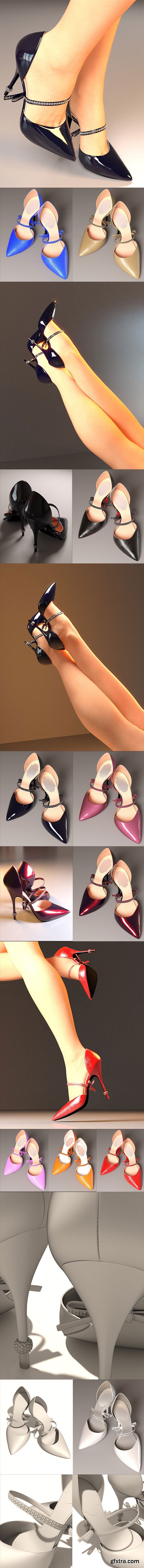 DAZ3D - Stiletto Heels for Genesis 3 Female(s) 35559